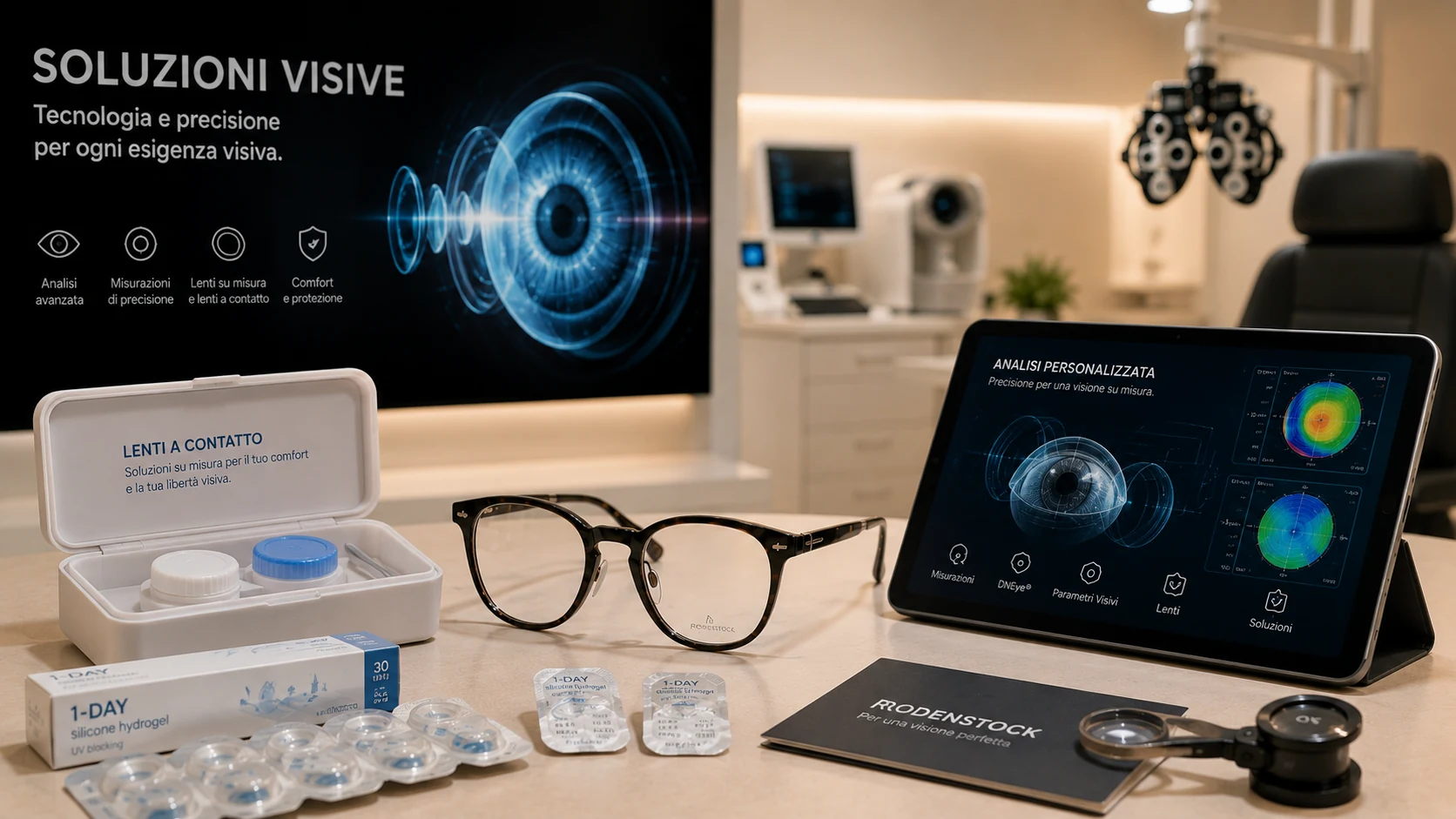 Montatura, lenti a contatto e tecnologie per una soluzione visiva personalizzata